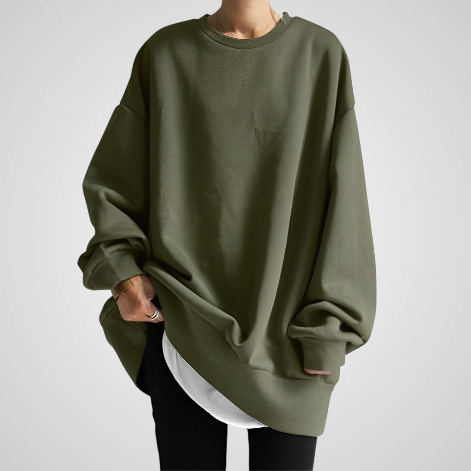 Sudadera holgada elegante para mujer Luvamoda