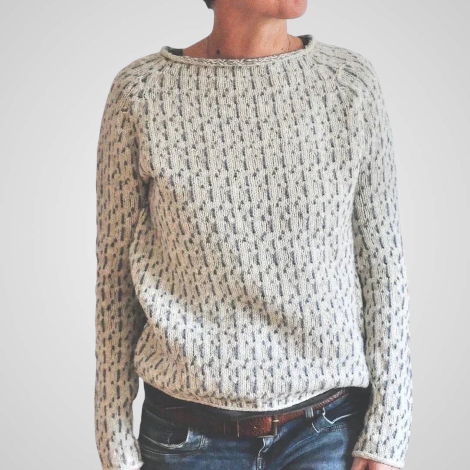 Fami | Suéter elegante de cuello redondo para mujer Luvamoda