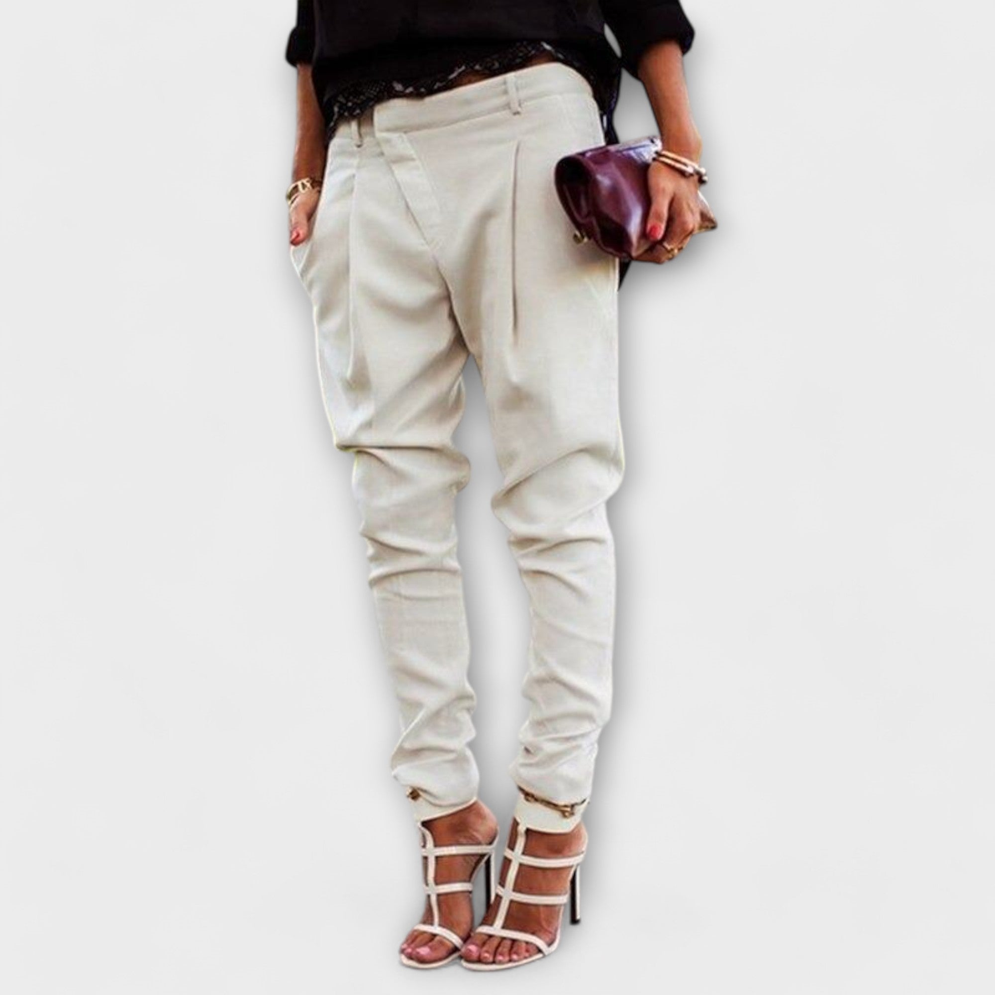 Pantalones de cintura alta LuvaModa