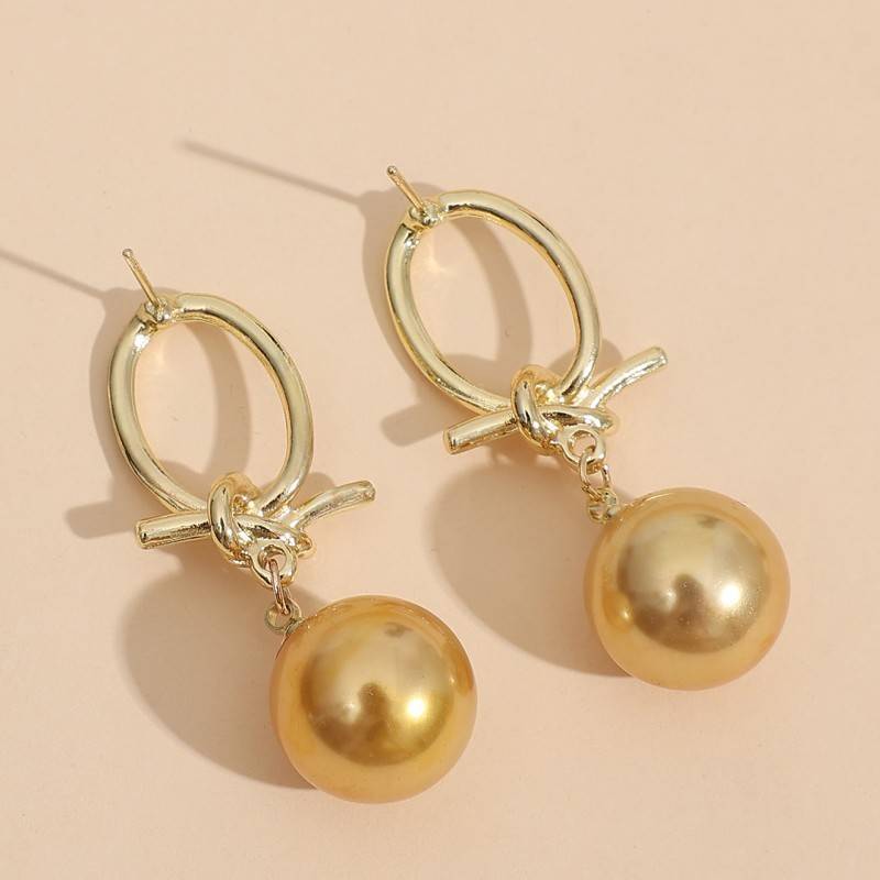 Pendientes con perlas de oro LuvaModa