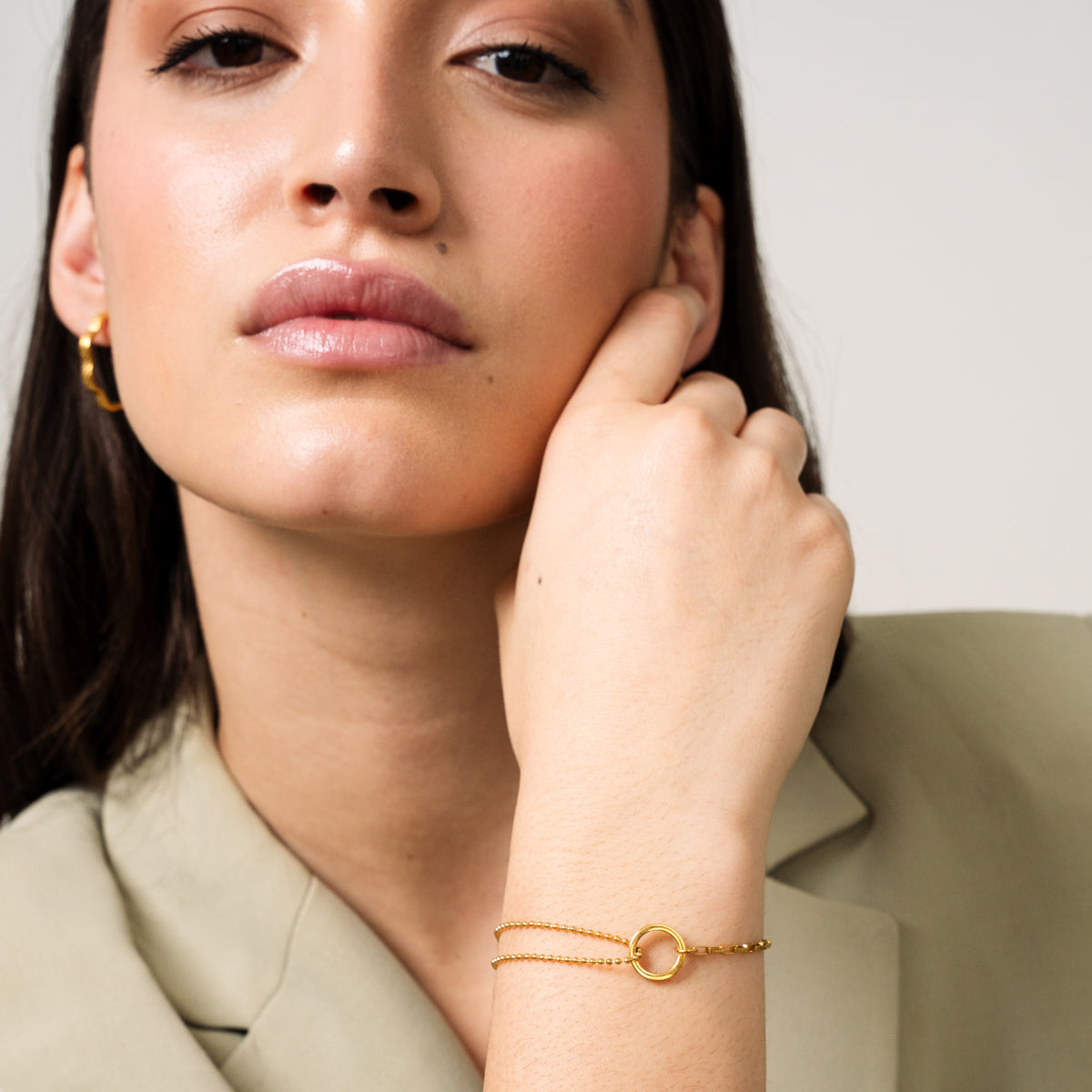Pulsera de tenis de oro en caja LuvaModa