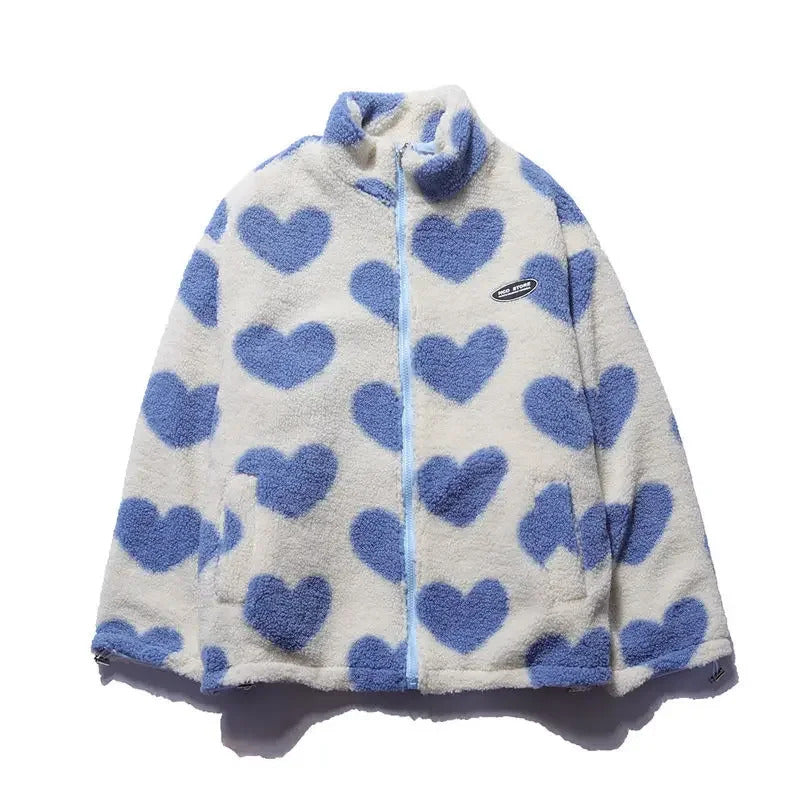 Katharina | Chaqueta reversible con estampado de corazones LuvaModa
