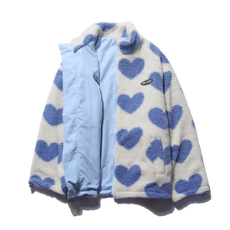 Katharina | Chaqueta reversible con estampado de corazones LuvaModa