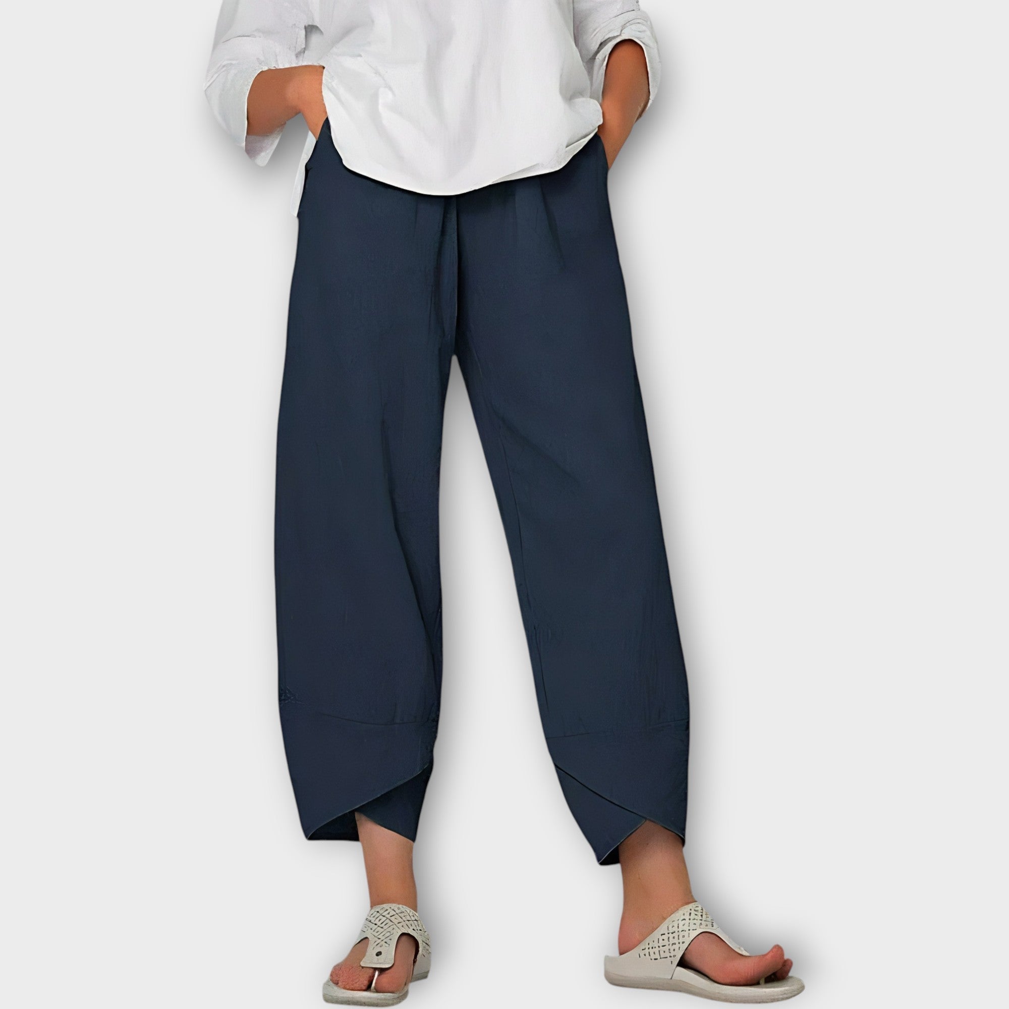 Pantalones de lino elegantes LuvaModa