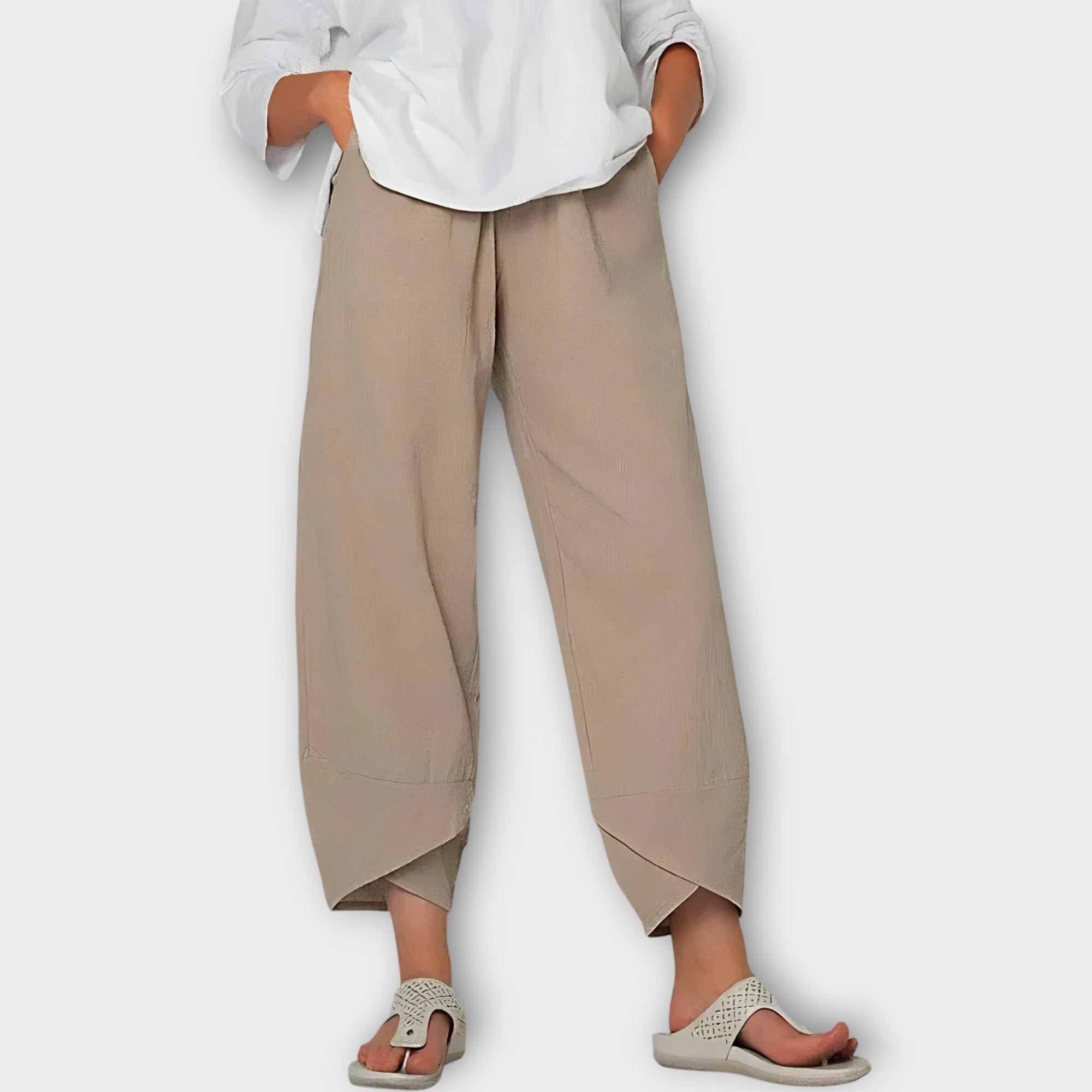 Pantalones de lino elegantes LuvaModa