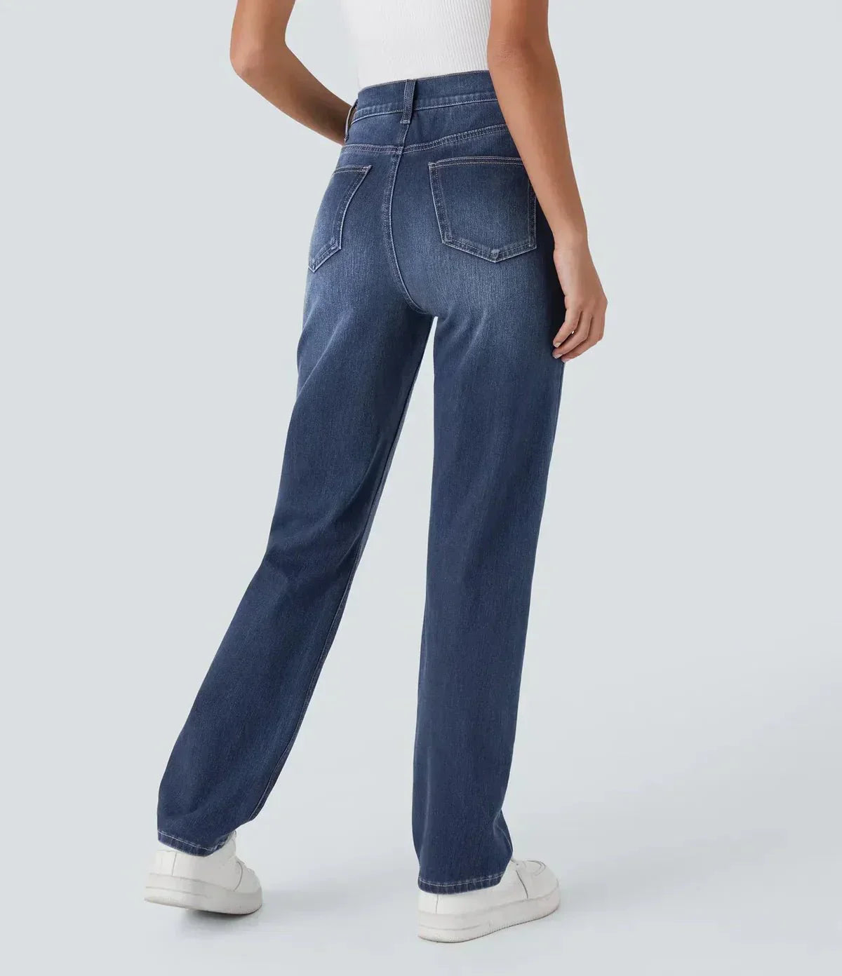 Pantalones elásticos y cómodos con cintura alta LuvaModa