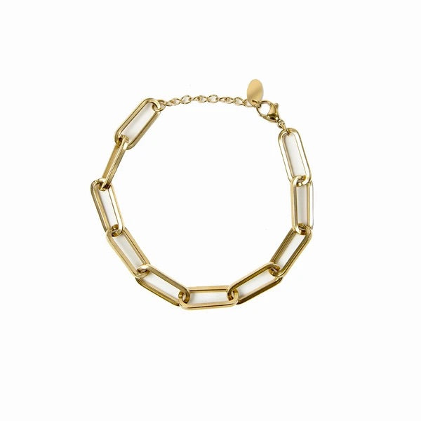Pulsera de oro con clip LuvaModa
