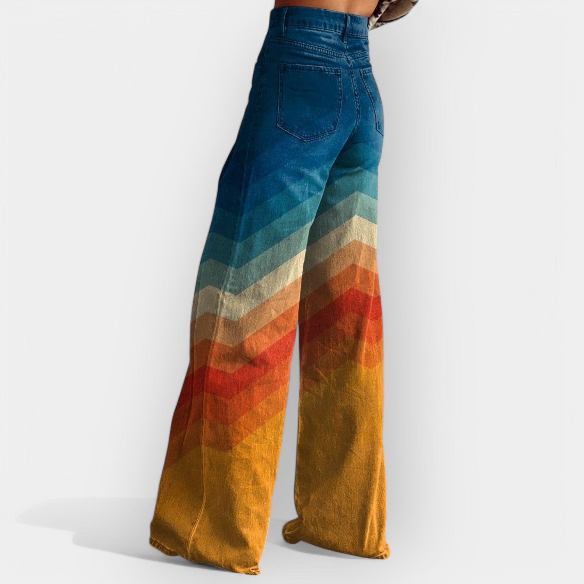 Pantalones acampanados de cintura alta LuvaModa