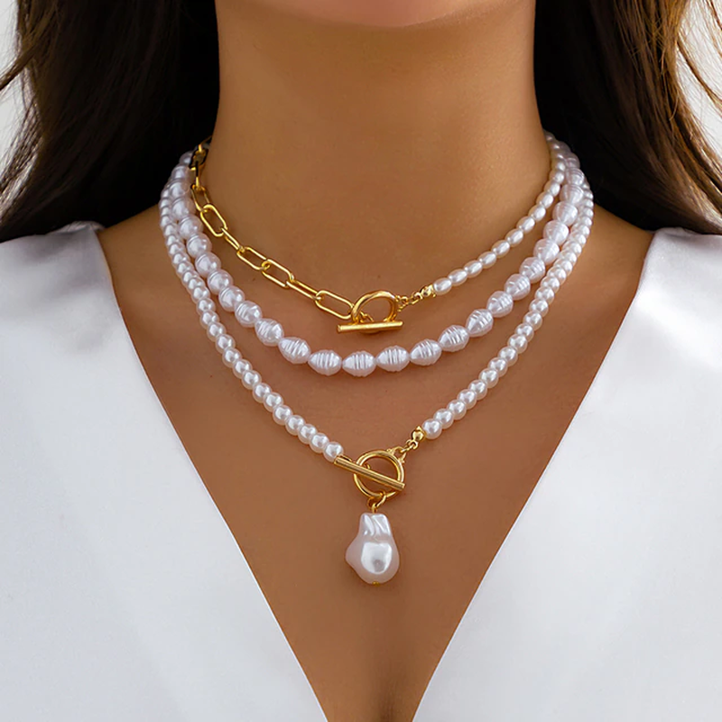 Collar vintage con perlas LuvaModa